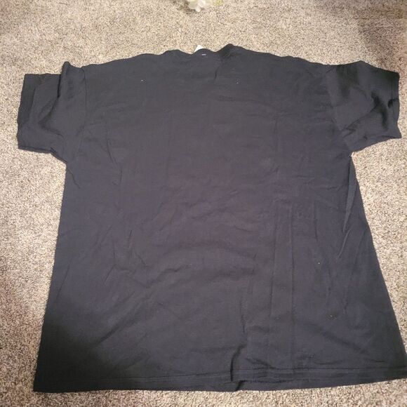 Classic Teaze Black Meowy Christmas Cat with Santa Hat T-Shirt sz XL - Picture 3 of 4